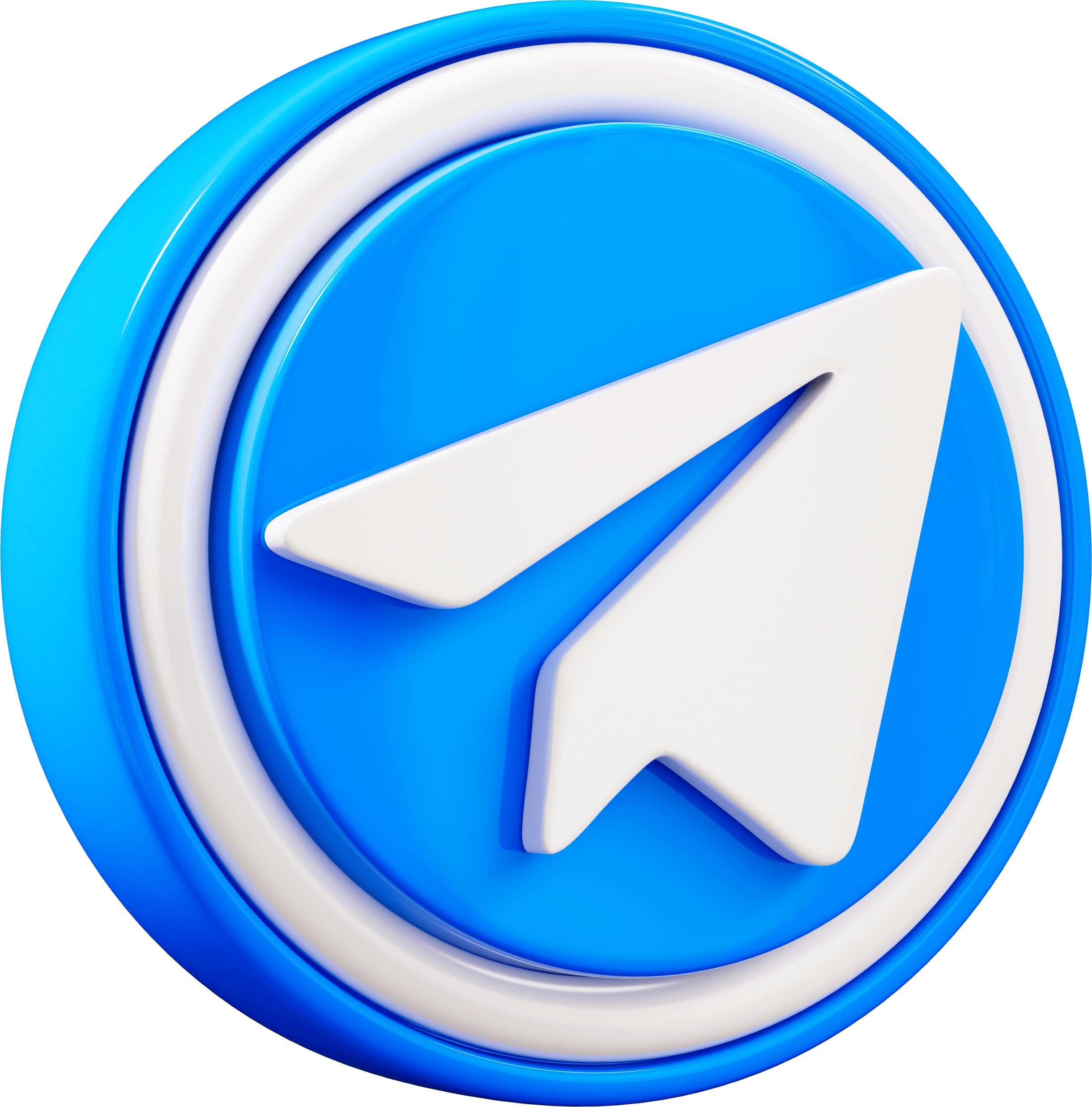 Telegram 3d logo